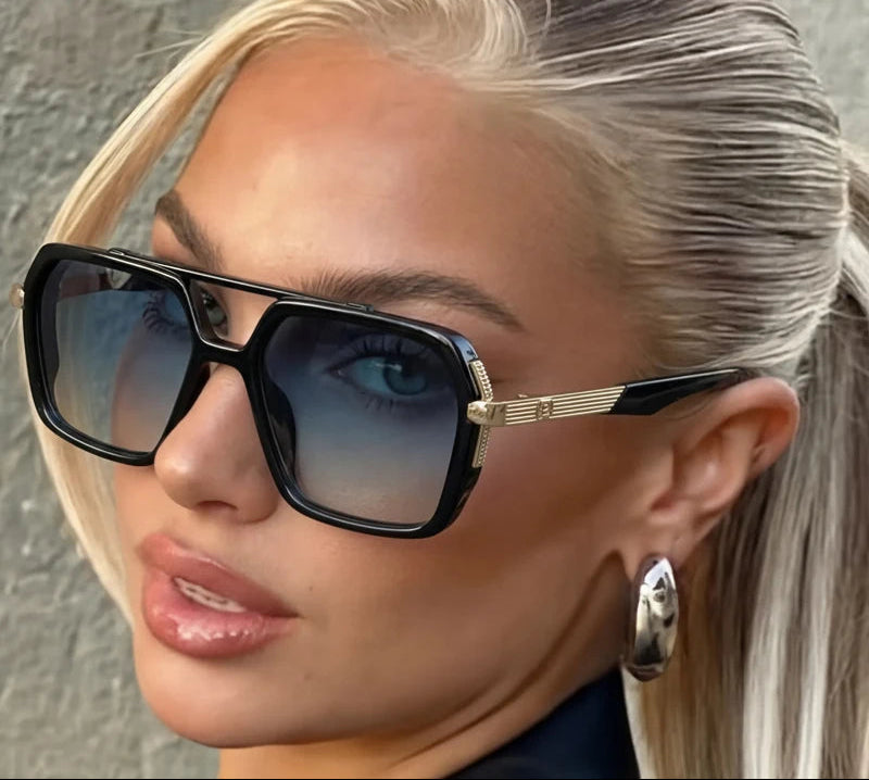 Retro Double Bridge Polarized Sunglasses