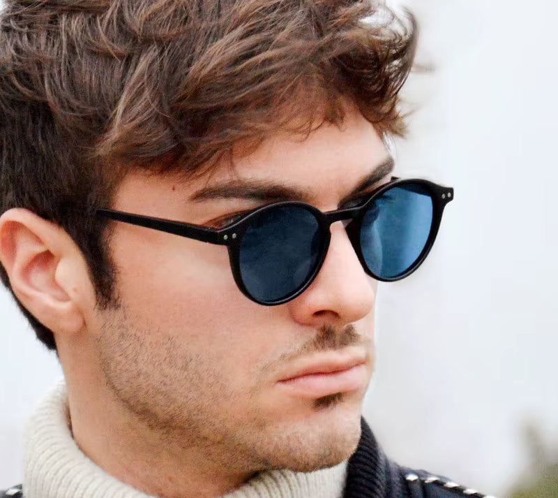 Retro Round Polarized Sunglasses