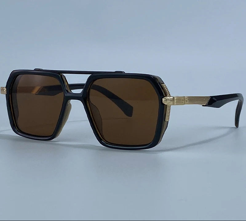 Retro Double Bridge Polarized Sunglasses