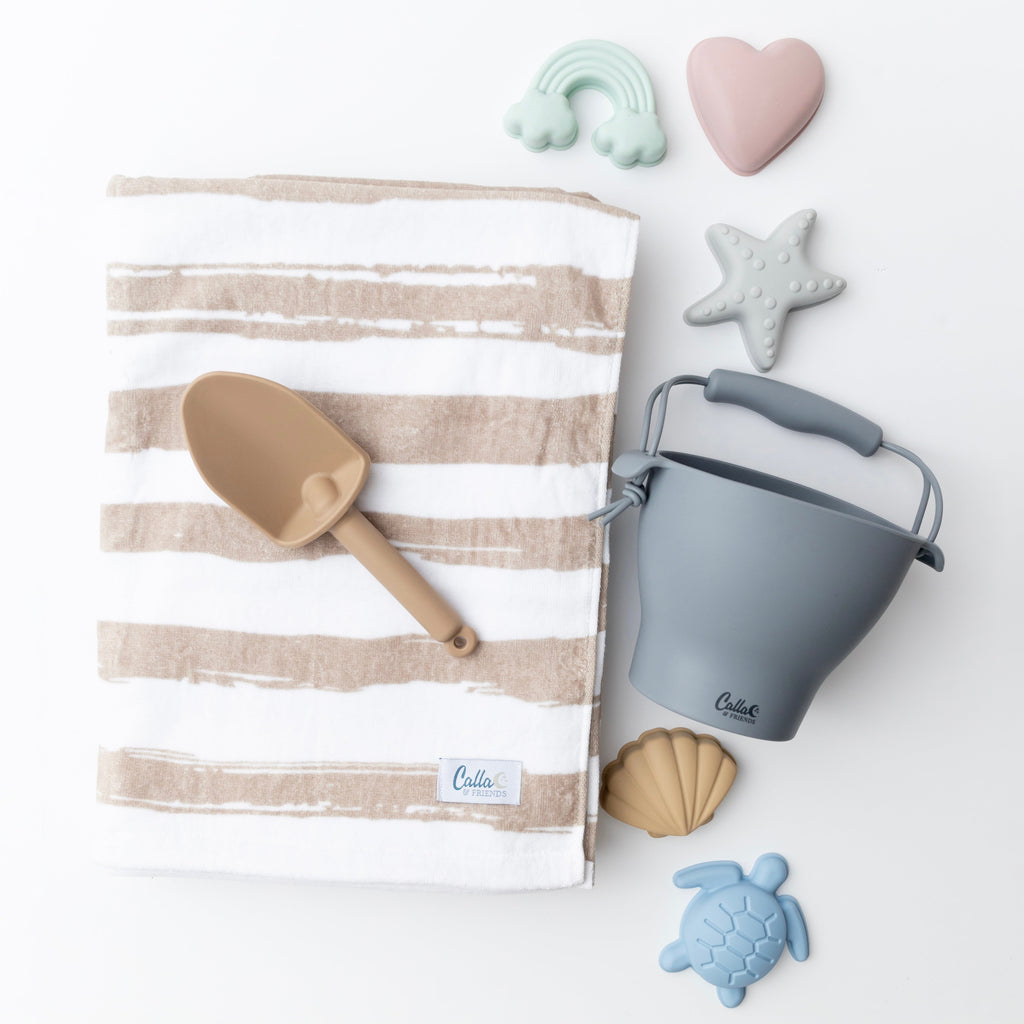 Calla and Friends Hudson Silicone Beach Toy Set - Spring Remix