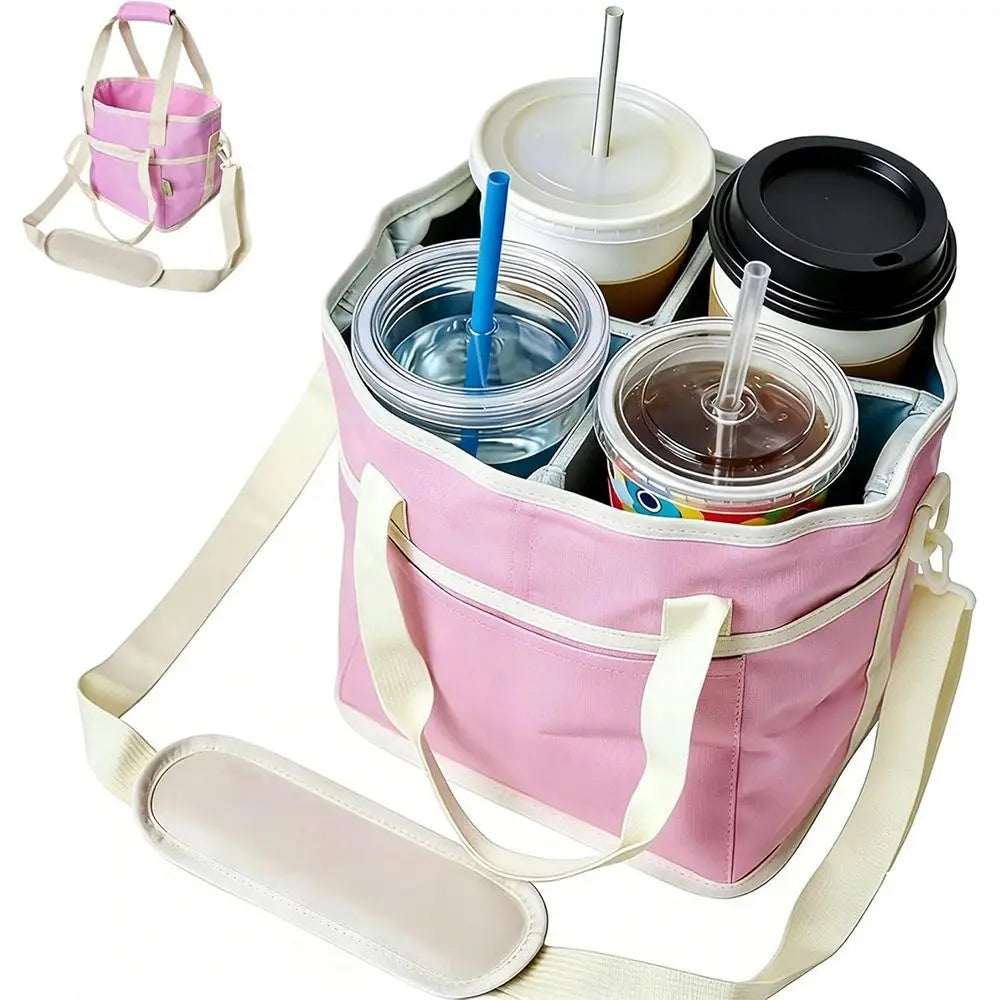 CarrySip™ Drink Carrier ☕ — 4 Cups, One Easy Trip