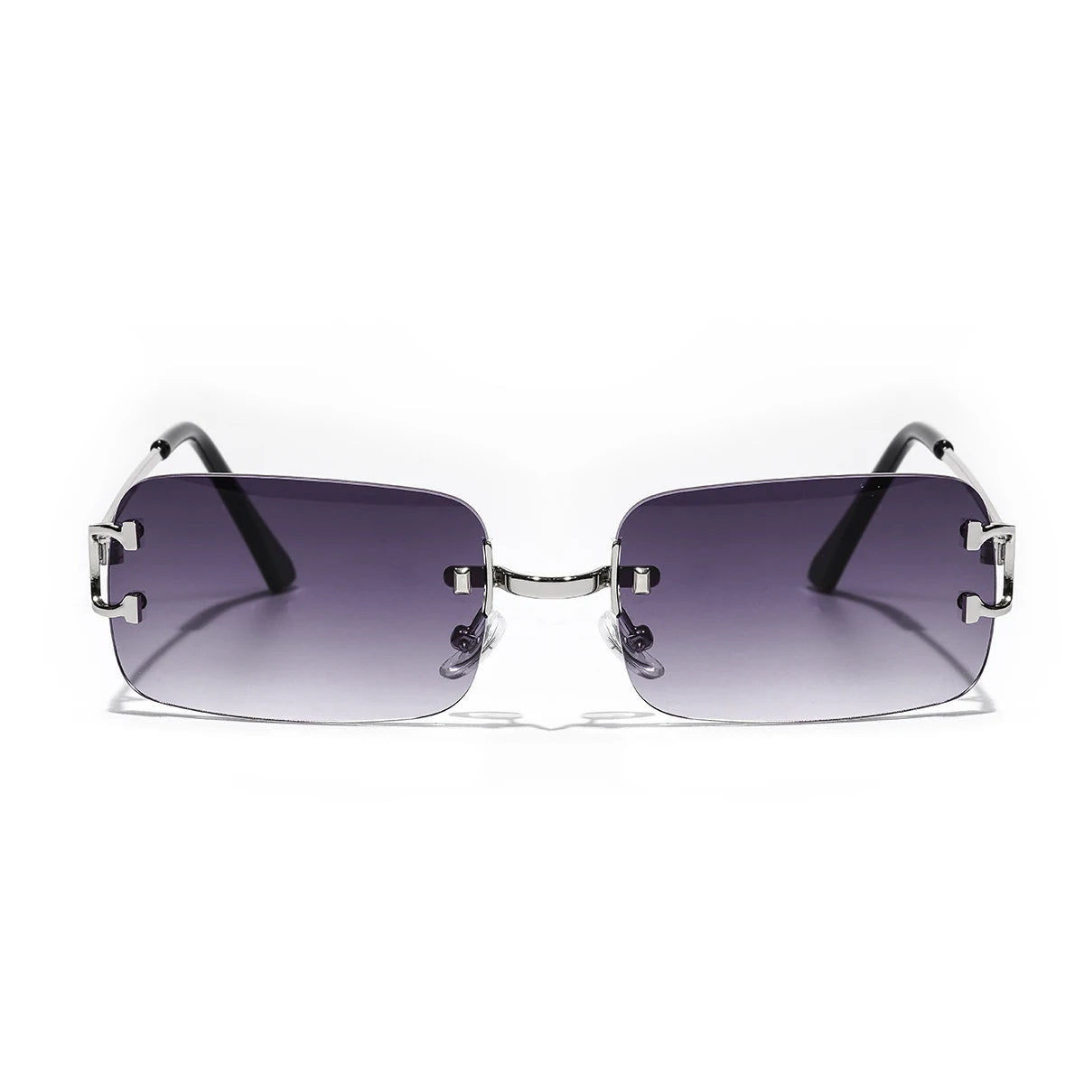Retro Rimless Square Sunglasses